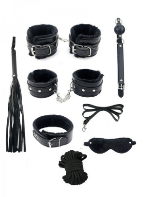 Kit BDSM 8 pièces - noir