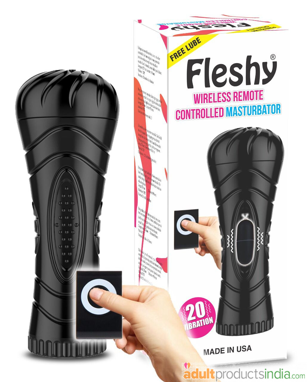 Fleshy Wireless Remote Controlled Masturbator | Adult Products India