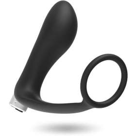 Silicone 16 CM Realistic Vibrating Cock Ring Black 