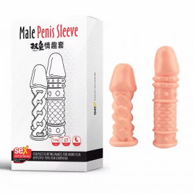 Two Piece Set Men's Penis Extension Fun Crystal Sperm Lock Set